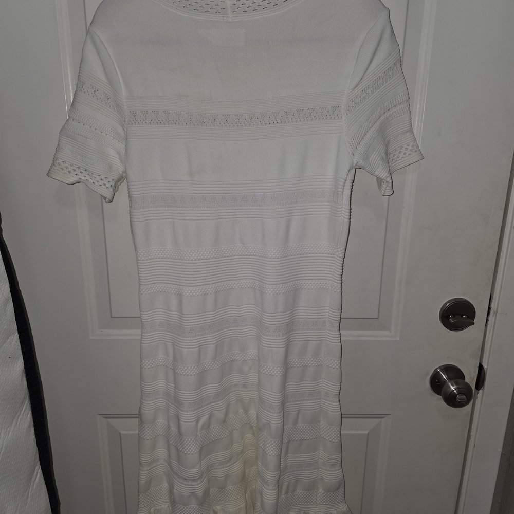 Eliza J White Knit Mini Dress - Picture 2 of 3